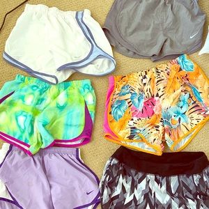 6 pairs of Nike shorts
